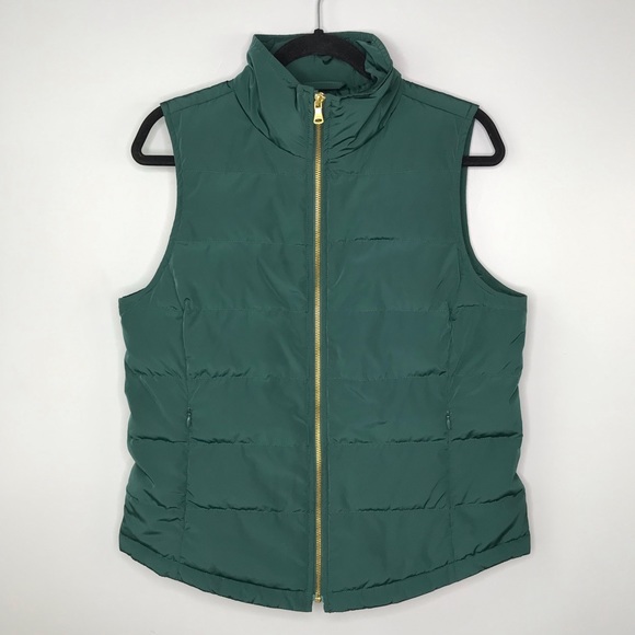 Talbots Green Puffer Vest Sz S - Picture 4 of 10
